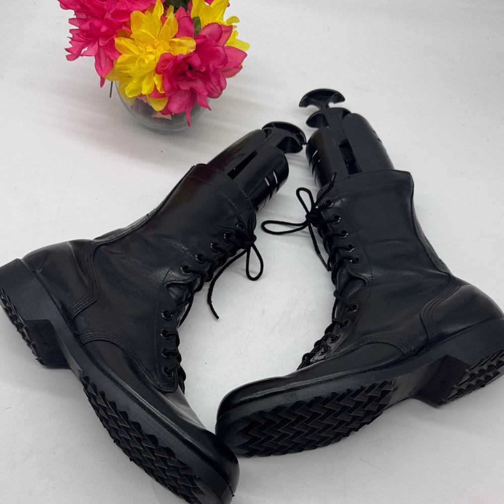 Original Issue Black Military Combat Boots Size 11.5N TB8350 - Picture 7 of 16